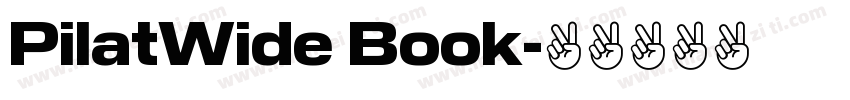 PilatWide Book字体转换